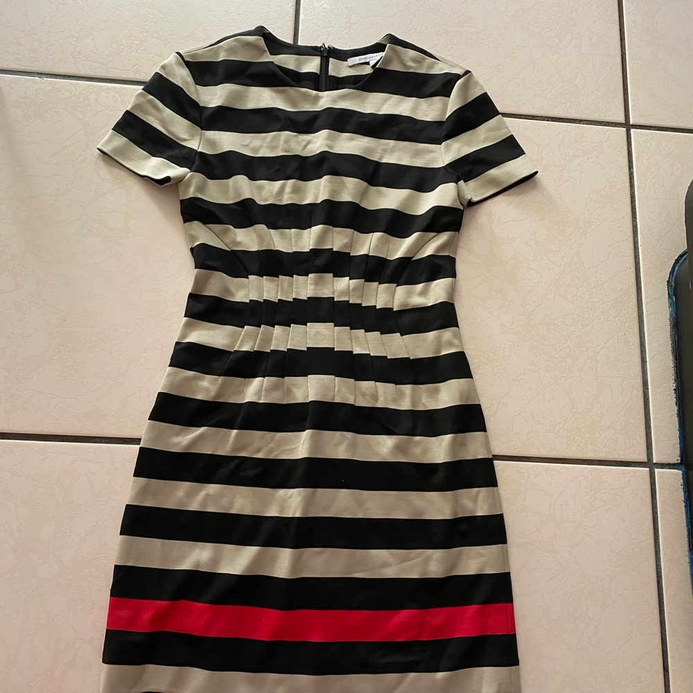 Diane von Furstenberg stripped dress